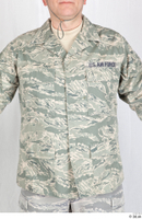  Photos Army Man in Camouflage uniform 5 20th century US air force camouflage jacket upper body 0001.jpg
